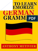 How To Learn and Memorize German Grammar