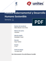 Tarea Politica Gubernamental y Desarrollo Humano Sostenible