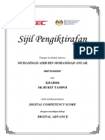 MUHAMMAD ADIB BIN MOHAMMAD ANUAR DCS Cert