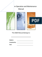 Water System Operation and Maintenance Manual: This O&M Manual Belongs To