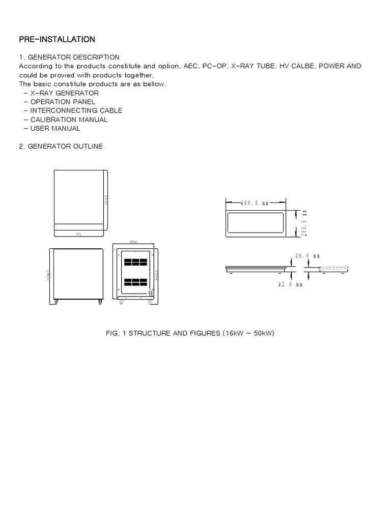 PXR X-Ray Generator Installation Guide | PDF | Mains Electricity ...