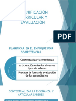 Planificación Curricular y Evaluación