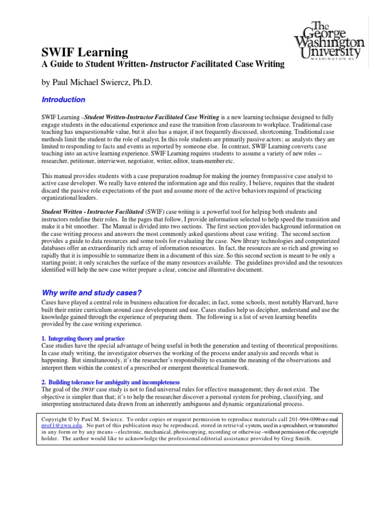 Writing case studies template image