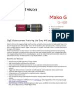 Mako G: Gige Vision Camera Featuring The Sony Imx273 Cmos Sensor