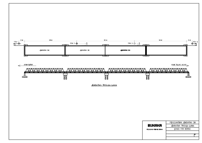 Plan Jembatan Trisula Lama | PDF