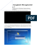 Langkah-Langkah Instalasi Windows 7