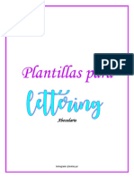 Plantillas de Abecedario en Lettering