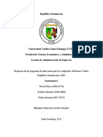 Propuesta de Un Programa de Motivación para Los Empleados Del Banco Caribe, República Dominicana, 2020.