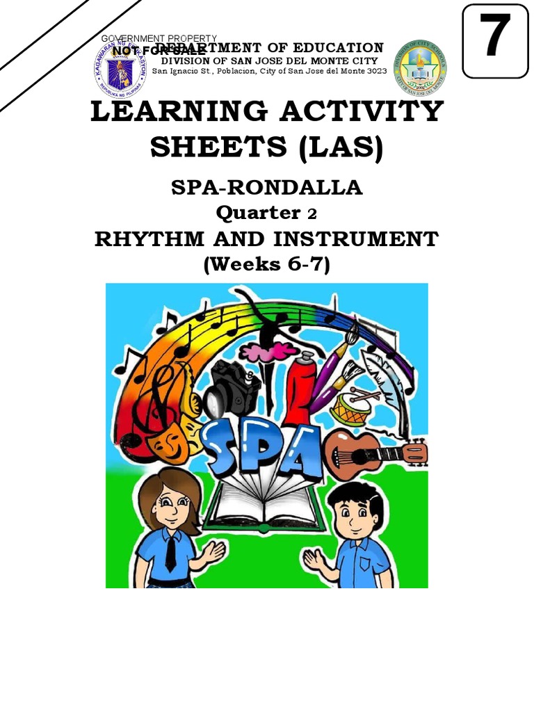 Grade 8 Rondalla Rhythm Activity | PDF | Rhythm | Musical Compositions