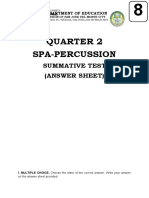 8 - Percussion Summative Test
