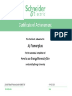 Certificate of Achievement: Aji Pamungkas