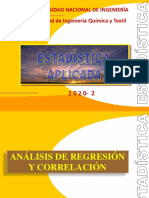 ANÁLISIS DE REGRESIÓN Y CORRELACIÓN 2020-2