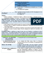 Constitucón Dogmatica. Lumen Gentium. Esquema