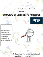 UNIT 2 - LESSON 1 - Overview To Qualitative Research