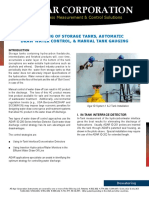 Process Measurement & Control Solutions: Dewatering of Storage Tanks, Automatic Draw Water Control, & Manual Tank Gauging