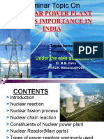 Nuclear Power Plant and Its Importance in India: Under The Able Guidance of