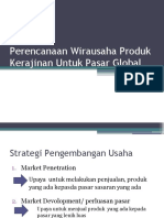 Perencanaan Wirausaha Produk Kerajinan Untuk Pasar Global