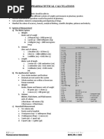 Quick Pharmacy Conversion Chart | PDF | Ounce | Pound (Mass)