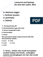 Soal Prakarya Uh