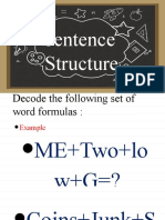 Sentence Structure: Alcantara, Romulo Jr. A