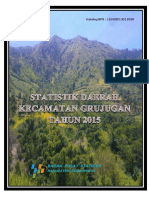 Statistik Daerah Kecamatan Grujugan 2015