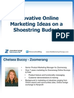 Innovative Online Marketing Ideas On A Shoestring Budget