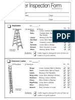 Ladder Inspection Form: Company Name: Ladder Reference Number: Inspector Dept. Date
