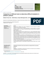 Determine of Difference Difficult Airway in Pediatric