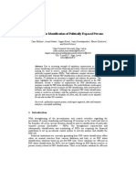 Model For Identification of Politically Exposed Persons