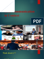 Oral Communication in Context