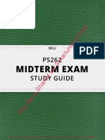 PS262 Study Guide: Midterm Exam