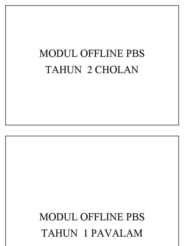 Modul Offline Pbs  PDF