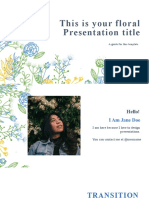 This Is Your Floral Presentation Title: A Guide For This Template