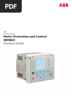 Motor Protection and Control REM615: Product Guide