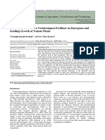 Differential Effects of A Vermicompost Fertilizer On Emergence and Seedling Growth of Tomato Plants