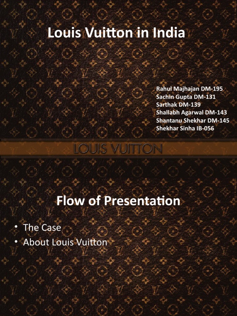 Louis Vuitton's Market Entry in India | PDF | Luxury Goods | Retail
