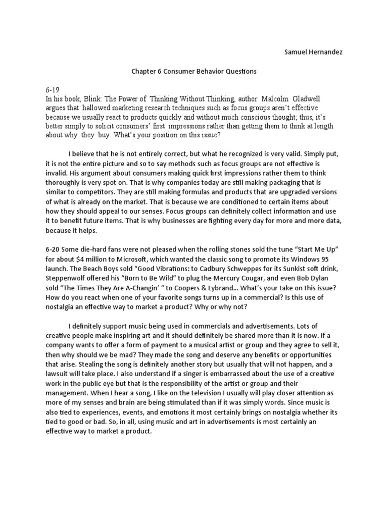 Consumer Behavior Insights on Marketing | PDF | Psychological Concepts ...