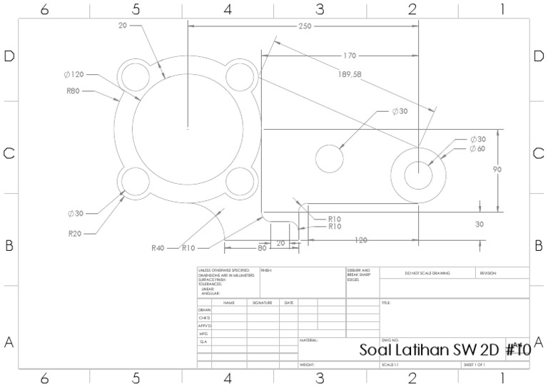 2D Technical Drawing Specifications | PDF