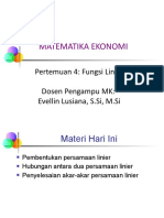 Pertemuan 4 - Fungsi Linier