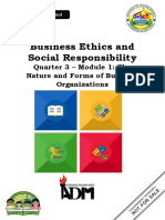 Bus - Ethics - q3 - Mod1 - The Nature and Forms of Business Organizations - Final