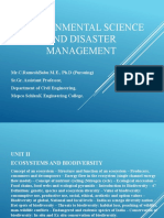 Environmental Science and Disaster Management