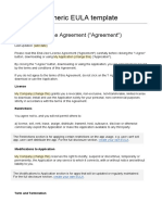 Generic EULA Template: End-User License Agreement ("Agreement")