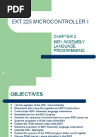 Ekt 225 Microcontroller I: 8051 Assembly Language Programming