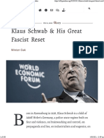 Klaus Schwab and His Great Fascist Reset