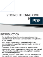 Strenghthenng Civil Society