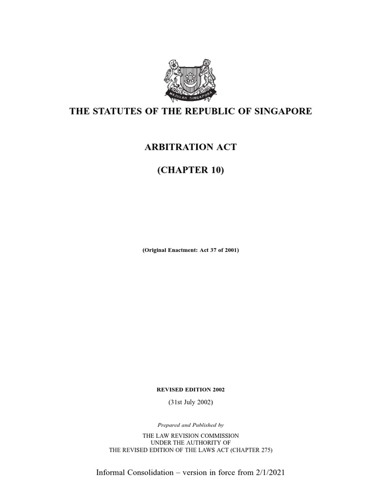 Arbitration Act | PDF | Arbitral Tribunal | Subpoena