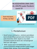 Dukungan Kesehatan Jiwa Dan PSIKOSOSIAL (DKJPS) Pada Pandemi Covid 19