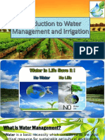 Intro To Water Management and Irrigation