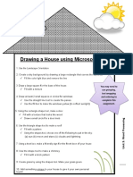 Drawing A House Using Microsoft Word: You May Need To Use Grouping