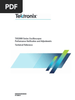 THS3000 Series Oscilloscopes Performance Verification and Adjustments Technical Reference 077060601